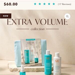 Moroccanoil VOLUMIZING  hair care Set — Turquoise and White